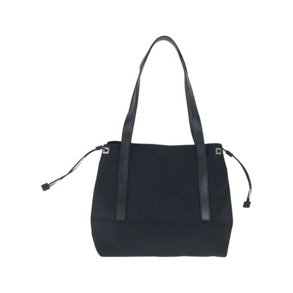 Gucci Black Silver Nylon Leather 019 Tote Shoulder Bag