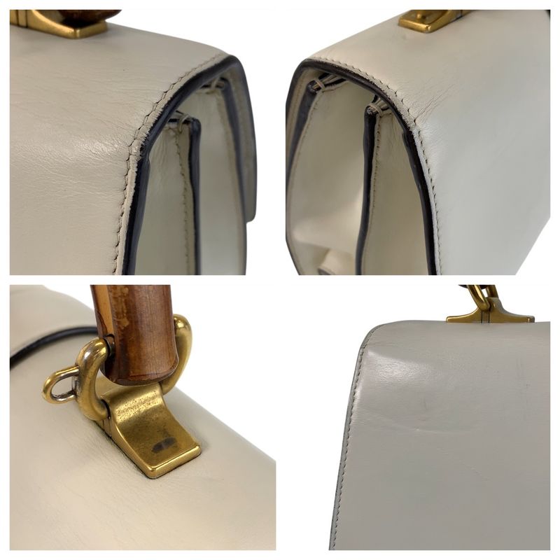 Gucci Dionysus Bamboo White Navy Red Leather 2-Way Shoulder Bag