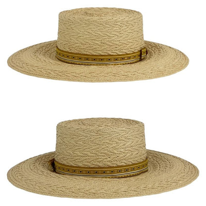 Hermes Andalusia 57 Natural Light Brown Straw Hat