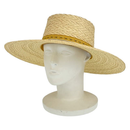 Hermes Andalusia 57 Natural Light Brown Straw Hat