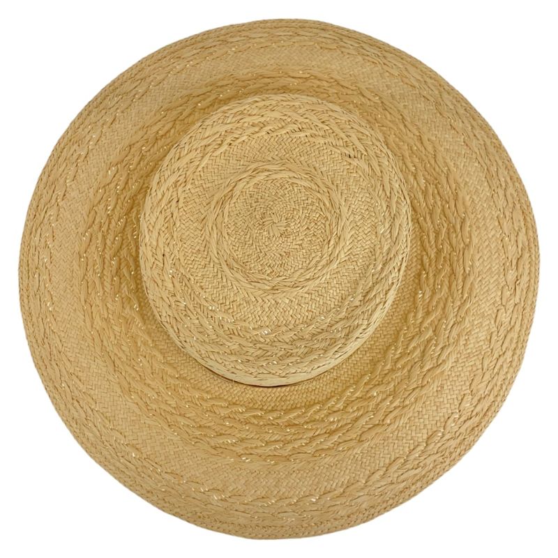 Hermes Andalusia 57 Natural Light Brown Straw Hat