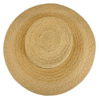 Hermes Andalusia 57 Natural Light Brown Straw Hat