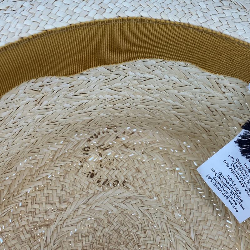 Hermes Andalusia 57 Natural Light Brown Straw Hat