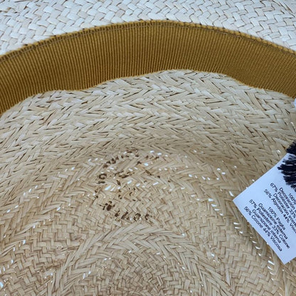 Hermes Andalusia 57 Natural Light Brown Straw Hat