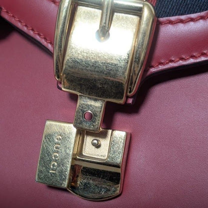 Gucci Sylvie Sherry Line Red Leather 2-Way Shoulder Bag