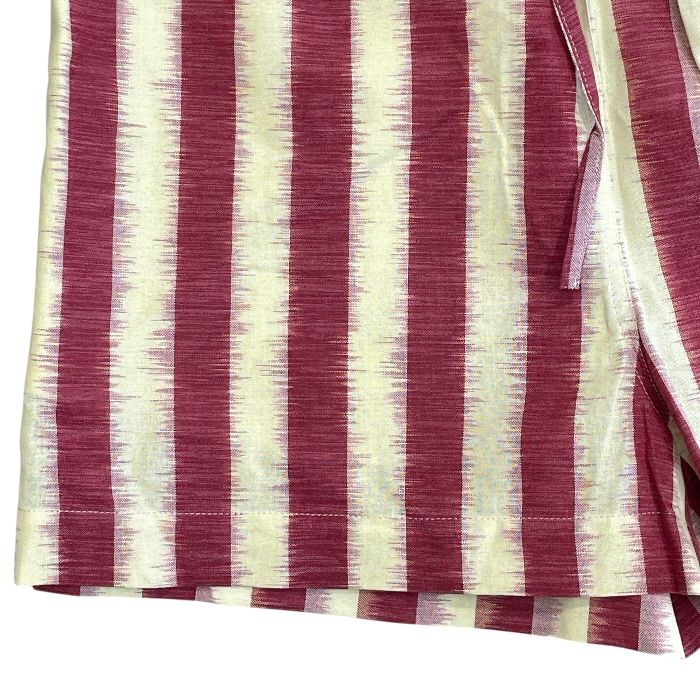 Dior Striped Shorts Cotton Red Yellow Sophisticated Comfortable Lightweight