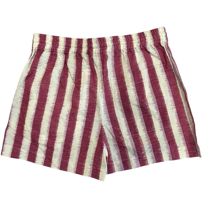 Dior Striped Shorts Cotton Red Yellow Sophisticated Comfortable Lightweight