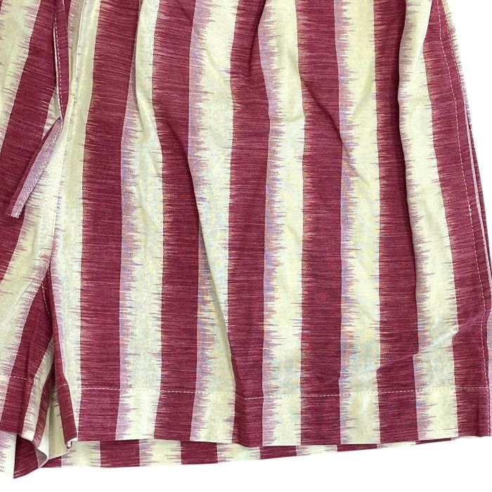 Dior Striped Shorts Cotton Red Yellow Sophisticated Comfortable Lightweight