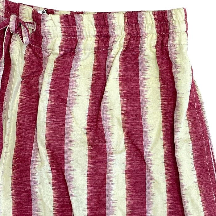 Dior Striped Shorts Cotton Red Yellow Sophisticated Comfortable Lightweight