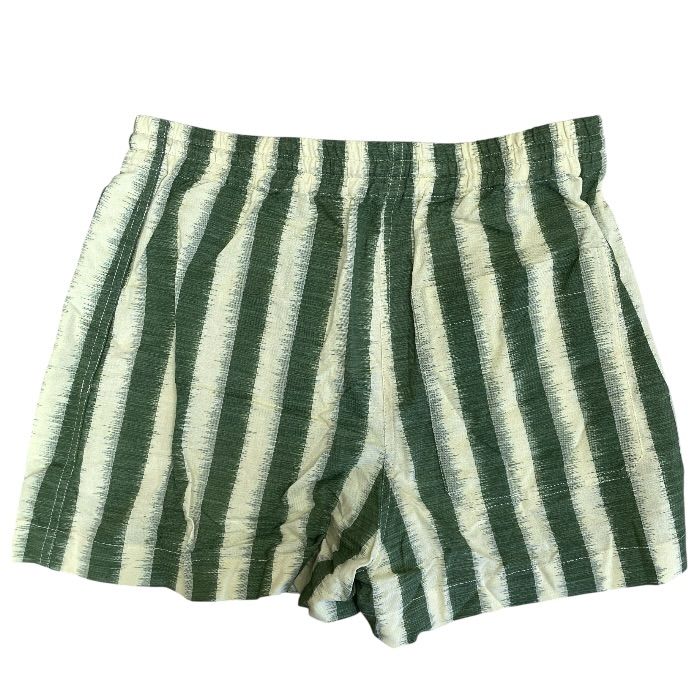 Dior Striped Shorts Cotton Green Yellow Sophisticated Comfortable Lightweight