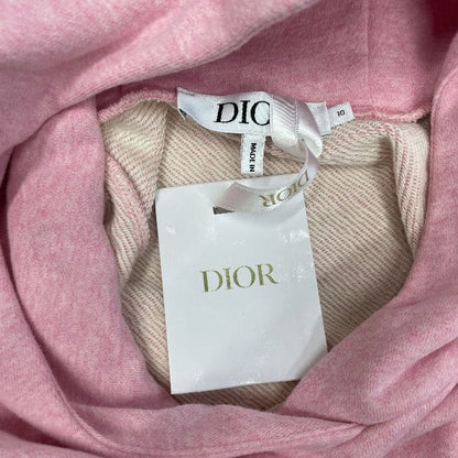 Dior Baby Rabbit Hoodie Dress Sweatshirt Cotton Pink Kids Sophisticated