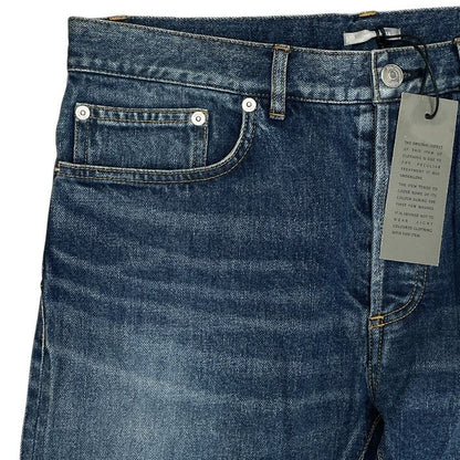 Dior Kenny Scharf Logo Patch Denim Pants Cotton Blue Sophisticated Comfortable