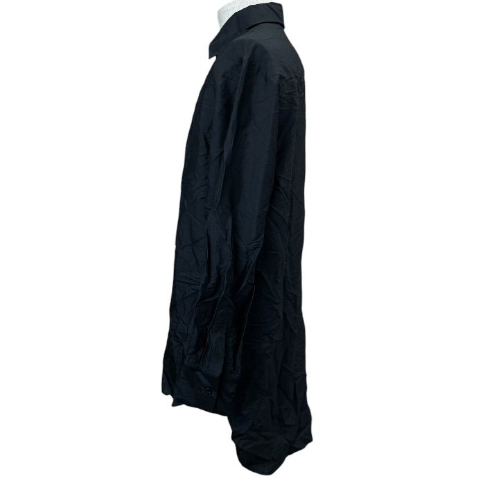 Dior Bee Embroidery Silk Shirt Blouse Long Sleeve Black Classic Sophisticated