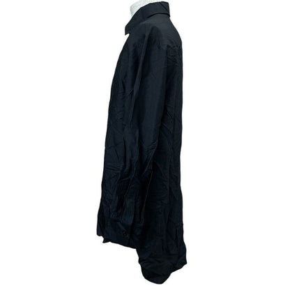 Dior Bee Embroidery Silk Shirt Blouse Long Sleeve Black Classic Sophisticated