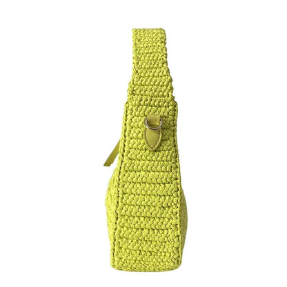 Miu Miu Handbag Wonder Light Green Basket Bag Leather