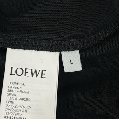 Loewe Short Sleeve T-Shirt L Black Crew Neck Anagram Cotton