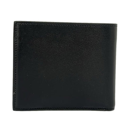 Saint Laurent Paris Bifold Wallet Black Gold Ysllogo Leather