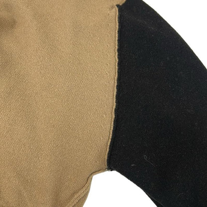 Chanel Long Sleeve Sweater 2 M Light Brown Black Ivory Clover Button Cashmere