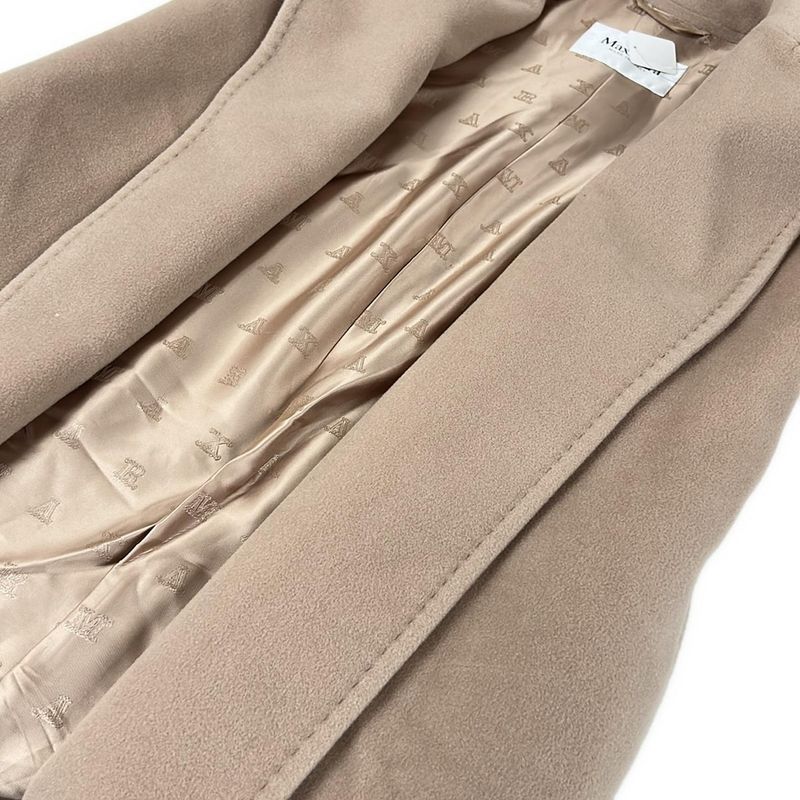 Max Mara Coat 34 XS Pink Wool Cashmere