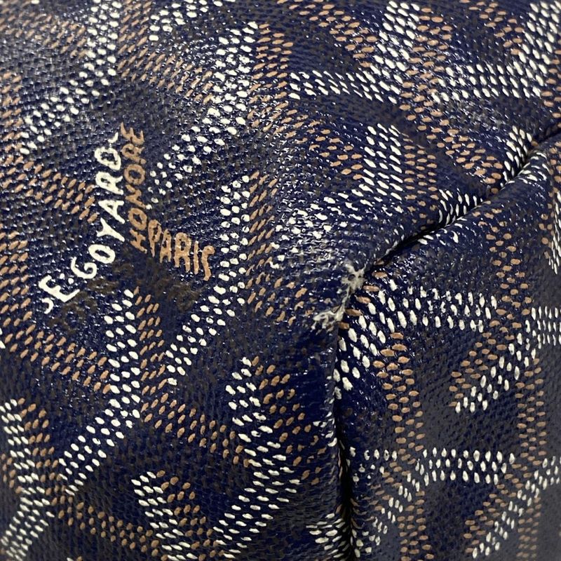 Goyard Tote Saint Louis PM Navy Leather