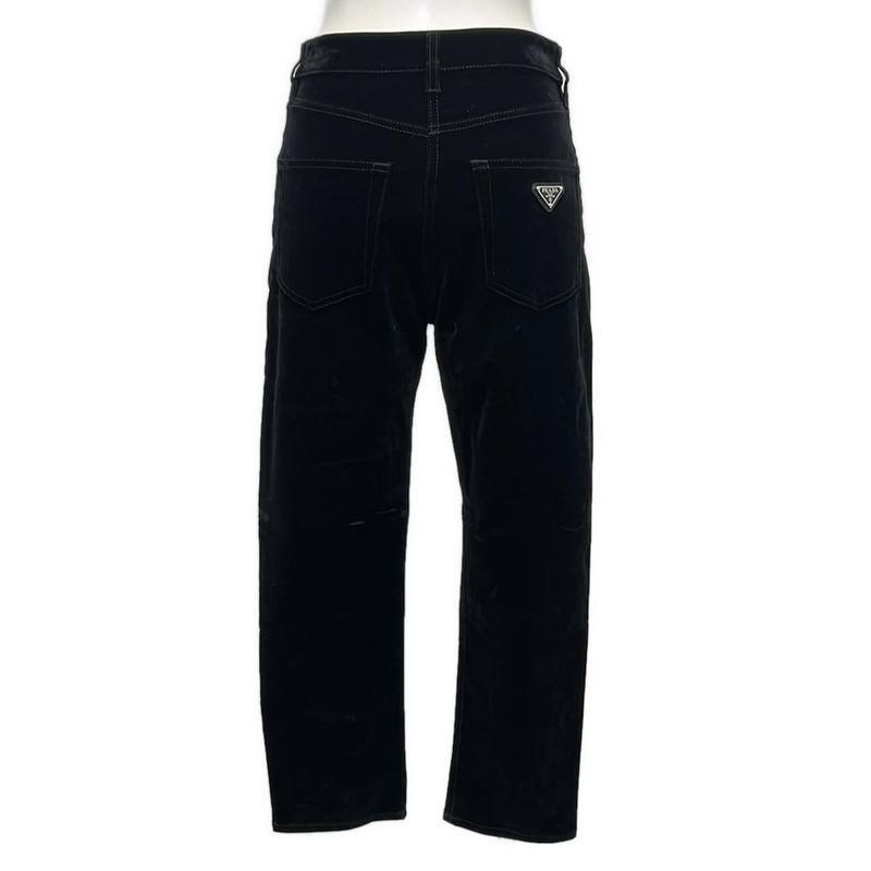 Prada Pants 25 XS Black with Triangle Plate