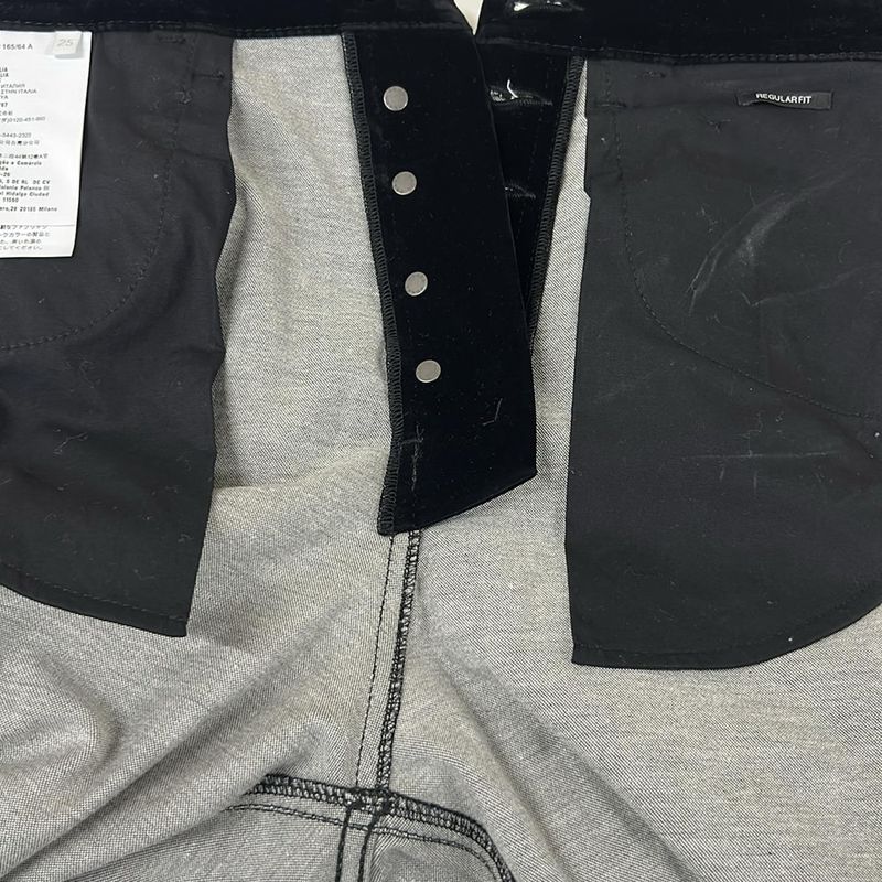 Prada Pants 25 XS Black with Triangle Plate