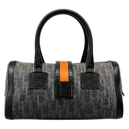 Dior Handbag Flight Trotter Navy Black Orange Leather