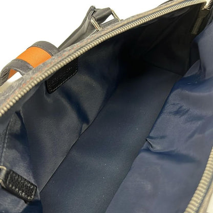 Dior Handbag Flight Trotter Navy Black Orange Leather