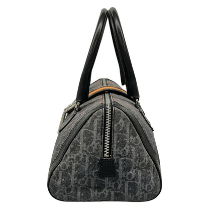 Dior Handbag Flight Trotter Navy Black Orange Leather