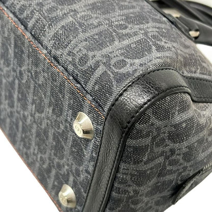 Dior Handbag Flight Trotter Navy Black Orange Leather