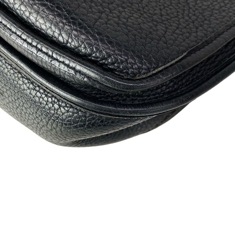 Hermes Shoulder Bag Evelyne GM Black Gold