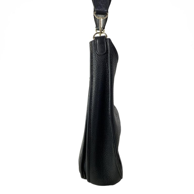 Hermes Shoulder Bag Evelyne GM Black Gold