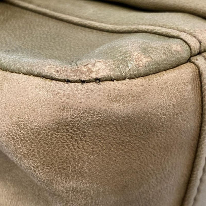 Chanel Shoulder Bag Quilted Brown Silver Lambskin