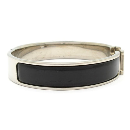 Hermes Bangle Click Silver Black Bracelet