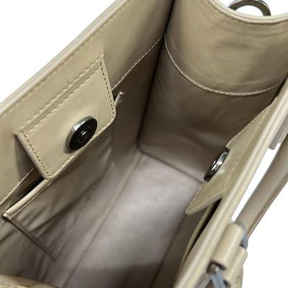Dolce & Gabbana Tote Gray Beige Leather