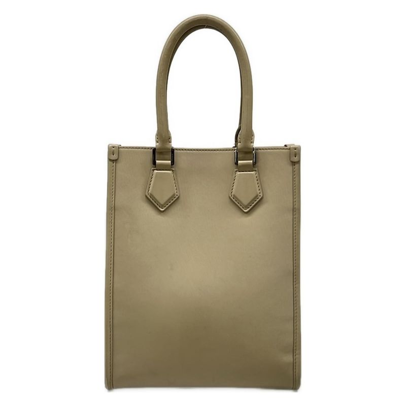 Dolce & Gabbana Tote Gray Beige Leather