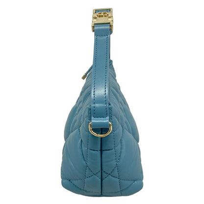Dior Cannage Nomad Pouch Navy Mini Bag Leather