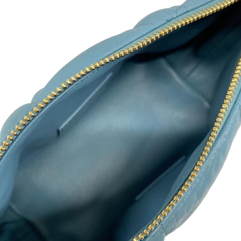 Dior Cannage Nomad Pouch Navy Mini Bag Leather