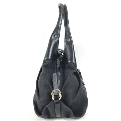 Bvlgari Shoulder Bag Chandra Leather Black