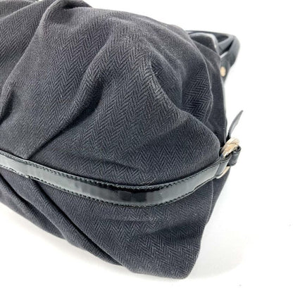 Bvlgari Shoulder Bag Chandra Leather Black