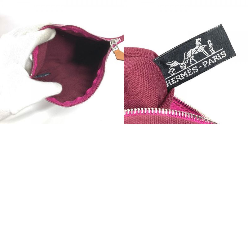 Hermes Shoulder Bag Sac Doplage GM Canvas Pink