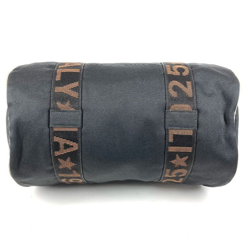 Fendi Shoulder Bag Logo Mini Nylon Black