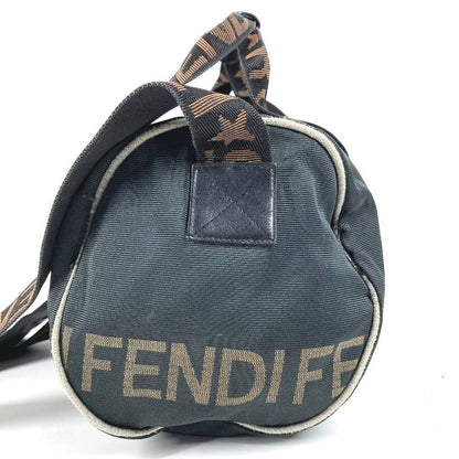 Fendi Shoulder Bag Logo Mini Nylon Black