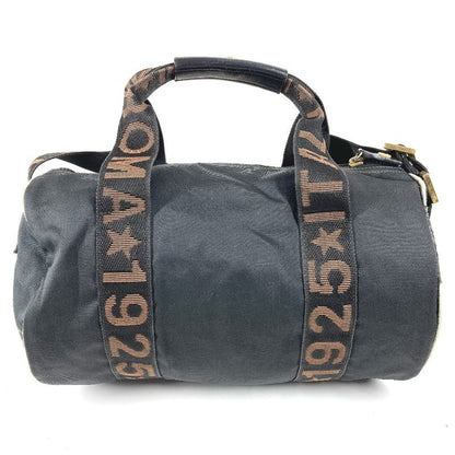 Fendi Shoulder Bag Logo Mini Nylon Black