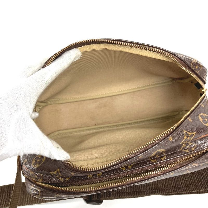 Louis Vuitton Shoulder Bag Reporter PM Monogram Canvas Brown