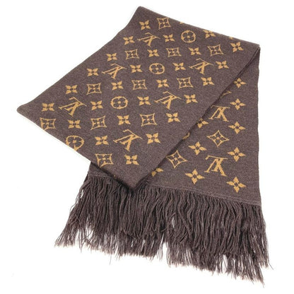 Louis Vuitton Scarf Echarpe LV Friends Wool Brown