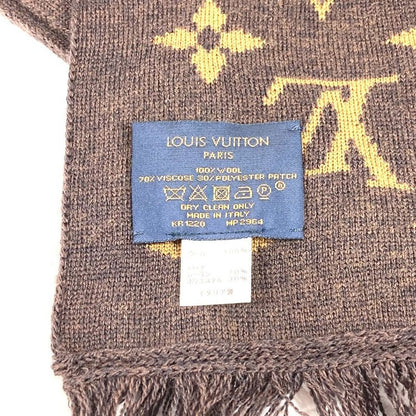 Louis Vuitton Scarf Echarpe LV Friends Wool Brown