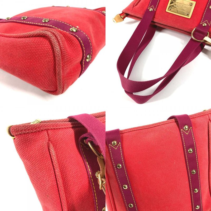 Louis Vuitton Tote Cabas MM Cotton Red