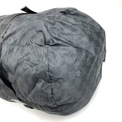 Louis Vuitton Boston Bag Practical Leather Nylon Black