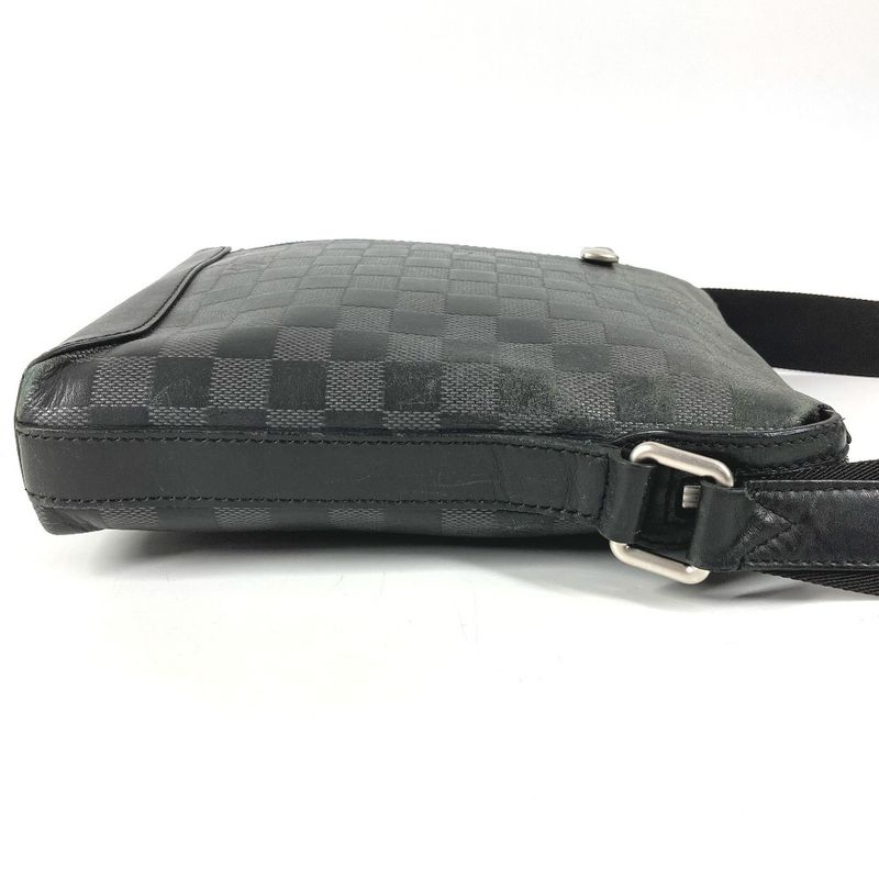 Louis Vuitton Shoulder Bag Discovery Messenger Damier Infini Leather Onyx Black